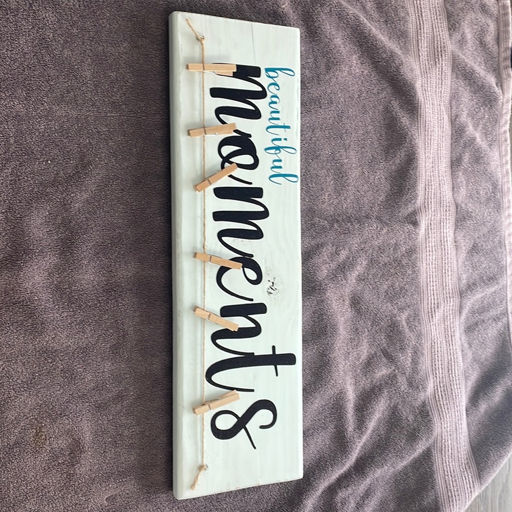 Handcrafted Beautiful Moments Picture Holder